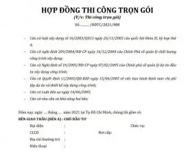 Mẫu hợp đồng xây nhà trọn gói chặt chẽ: 5 Điều khoản sống còn gia chủ phải biết
