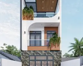 Dự án xây nhà phố 2 tầng trọn gói hiện đại tại Bình Dương