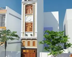Xây nhà trọn gói Quận 11 tại 341/6 Lạc Long Quân. Nhà phố tân cổ điển 4,5 tháng của Xây Dựng Kim Anh