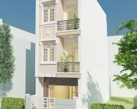 Dự án xây nhà trọn gói Quận 8 – Nhà phố 3 tầng mái BTCT đường Cao Lỗ (nhà chị Trang)