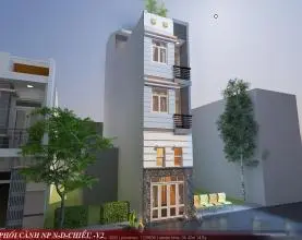 Dự án xây nhà phố trọn gói Quận 3 – Nhà phố trệt, lửng, 2 lầu, tum tại Nguyễn Đình Chiểu