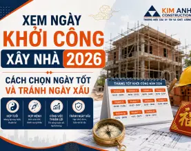 Xem ngày khởi công xây nhà 2026: Cách chọn ngày tốt và tránh ngày xấu