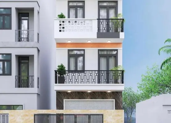 10 Mẫu nhà phố mặt tiền 5m hiện đại, "hack" diện tích & không bao giờ lỗi thời