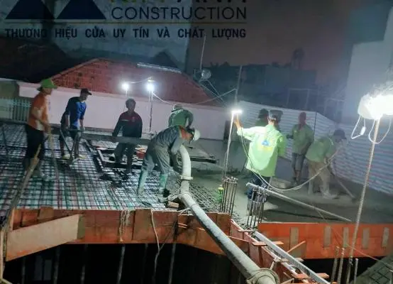 Đổ bê tông cốt thép toàn khối: Kỹ thuật đổ sàn và tháo cốp pha bao lâu?