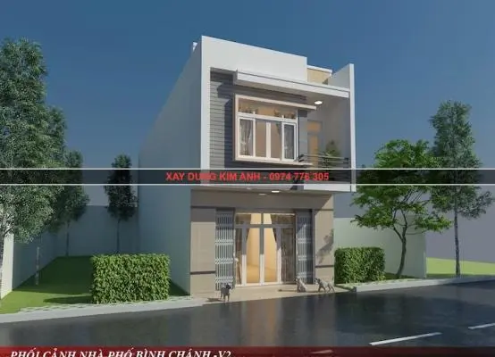 Xây nhà phần thô tại Ấp 4 Bình Lợi, Bình Chánh - Nhà phố 1 trệt 1 lầu tối ưu chi phí của Anh Vương Hữu Chiến