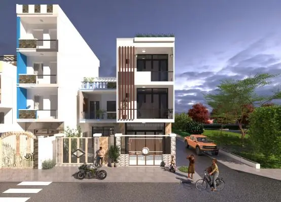 Dự án xây nhà phố Long Trường Thủ Đức – Nhà anh Đức 1 trệt 2 lầu