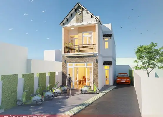 Dự án xây nhà Thạnh Mỹ Lợi Thủ Đức – Nhà anh Lạc 2 tầng mái Thái