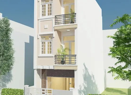 Dự án xây nhà trọn gói Quận 8 – Nhà phố 3 tầng mái BTCT đường Cao Lỗ (nhà chị Trang)