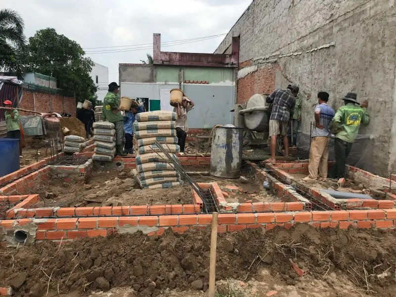 Thi c&ocirc;ng đ&agrave;i m&oacute;ng nh&agrave; phố tại Ấp 4 B&igrave;nh Lợi B&igrave;nh Ch&aacute;nh &ndash; X&acirc;y Dựng Kim Anh