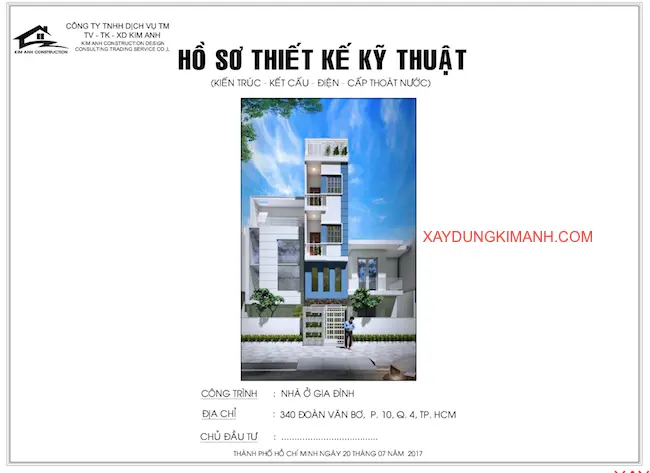 Hồ sơ thiết kế kiến trúc