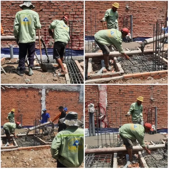 Đổ b&ecirc; t&ocirc;ng m&oacute;ng v&agrave; đ&agrave; kiềng nh&agrave; phố Nguyễn Đ&igrave;nh Chiểu Quận 3 &ndash; Đội X&acirc;y Dựng Kim Anh thi c&ocirc;ng