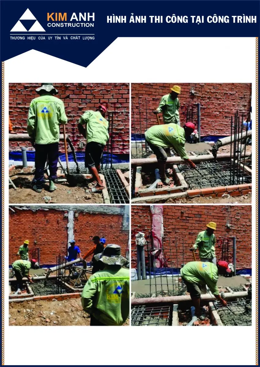 Thi c&ocirc;ng cốt th&eacute;p m&oacute;ng nh&agrave; phố đường Cao Lỗ Quận 8 &ndash; Đội X&acirc;y Dựng Kim Anh đổ b&ecirc; t&ocirc;ng m&oacute;ng