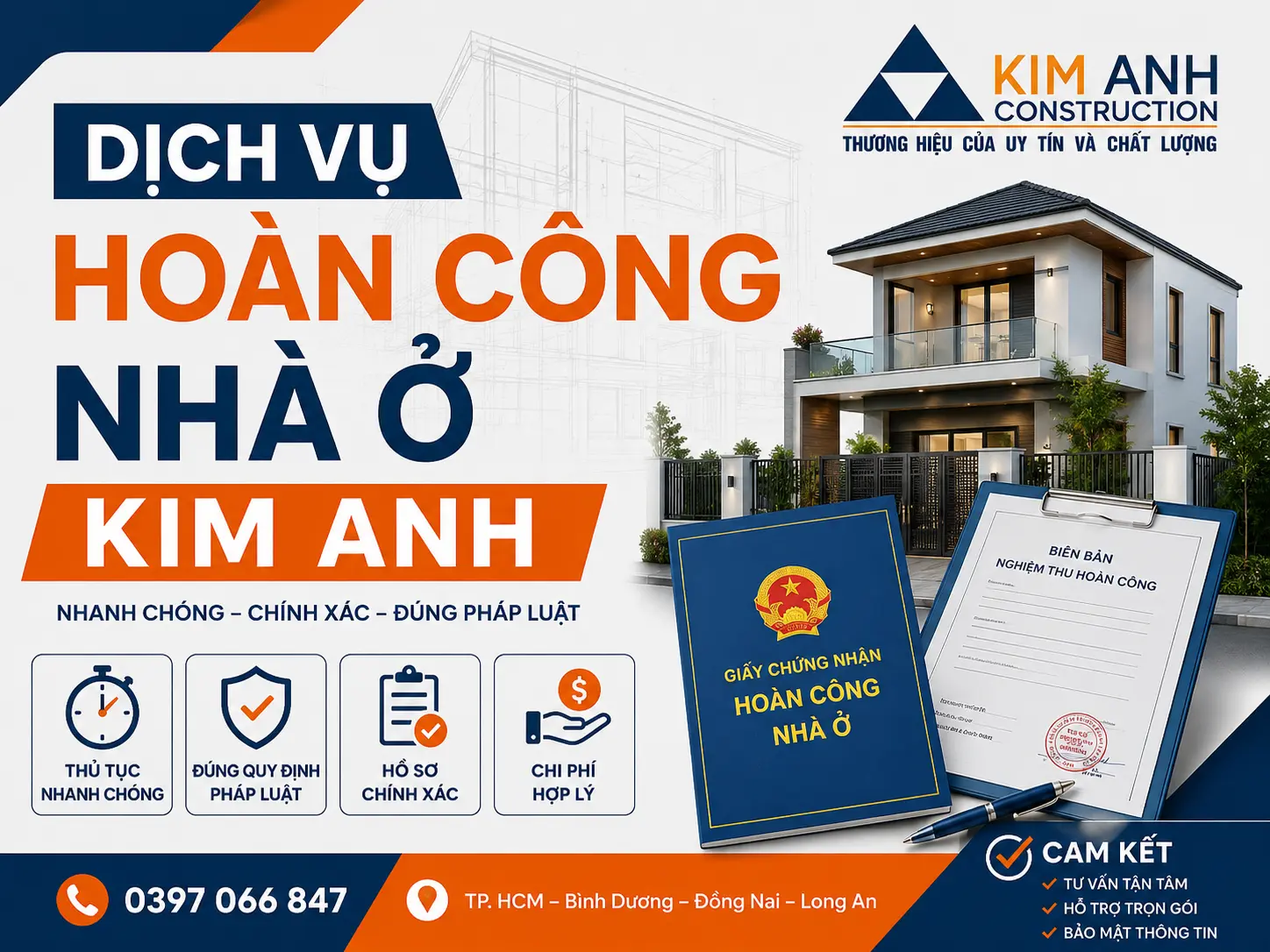 Dịch vụ ho&agrave;n c&ocirc;ng nh&agrave; ở tại X&acirc;y Dựng Kim Anh