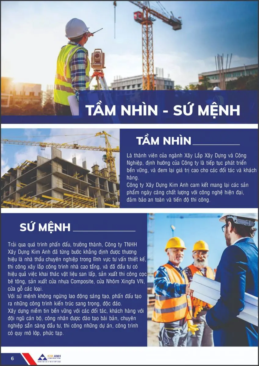 Hồ sơ năng lực X&acirc;y Dựng Kim Anh