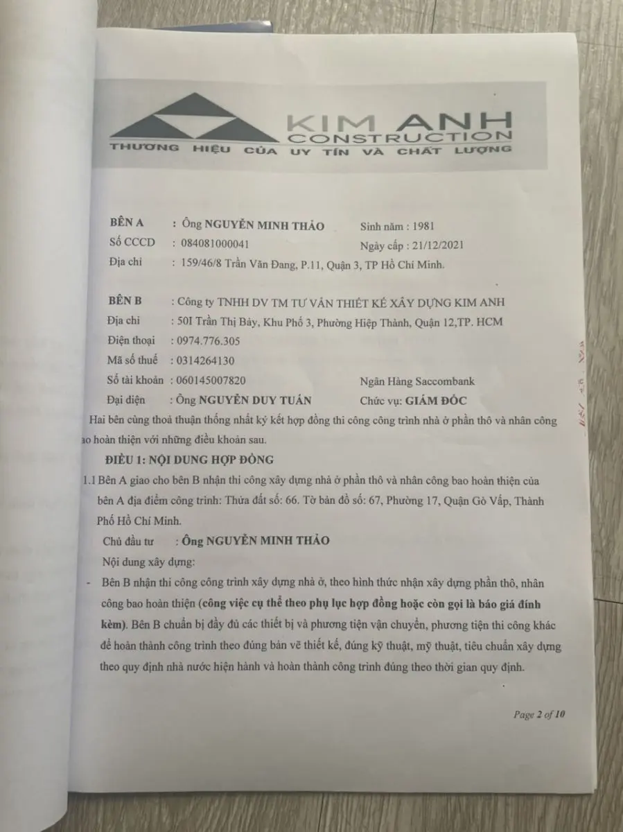 Dự &aacute;n nh&agrave; phố 1 trệt 3 lầu tại Phường 17, G&ograve; Vấp