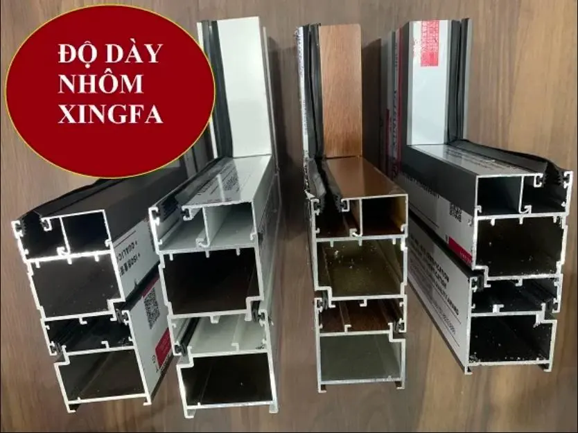 Ph&acirc;n biết cửa nh&ocirc;m xingfa qua độ d&agrave;y
