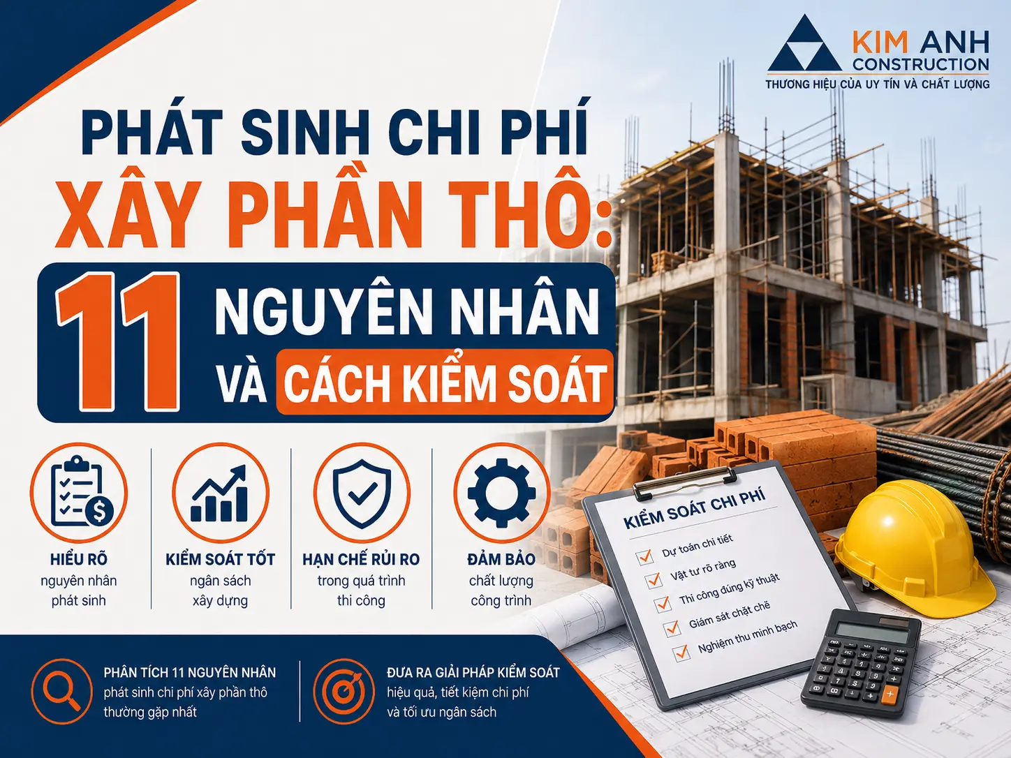 11 nguy&ecirc;n nh&acirc;n ch&iacute;nh g&acirc;y ph&aacute;t sinh chi ph&iacute; x&acirc;y phần th&ocirc;