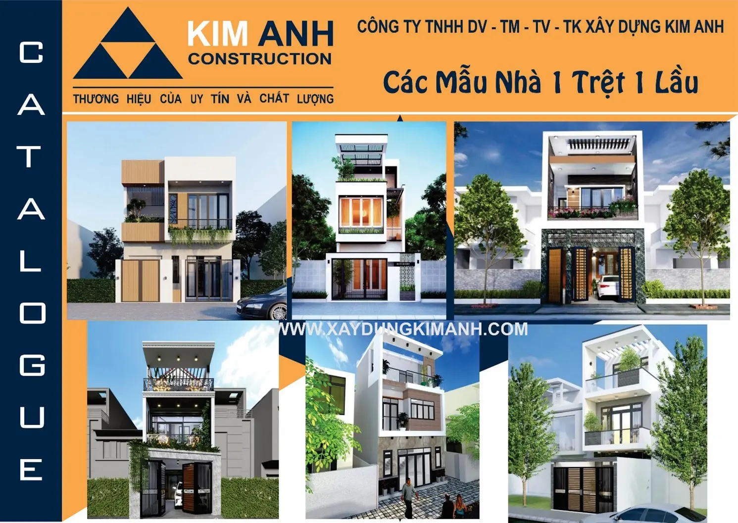 6 mẫu nhà 1 trệt 1 lầu hiện đại