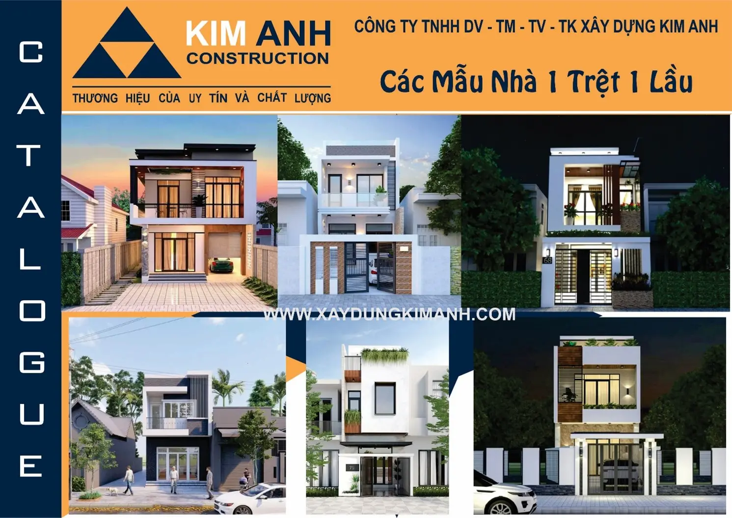 6 mẫu nhà 1 trệt 1 lầu mái bằng
