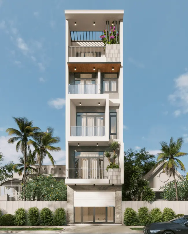 Mẫu nhà phố 5m phong cách Tối giản (Minimalism)