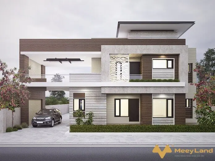 Mẫu nh&agrave; vườn đẹp 2 tầng cho gia đ&igrave;nh đ&ocirc;ng th&agrave;nh vi&ecirc;n