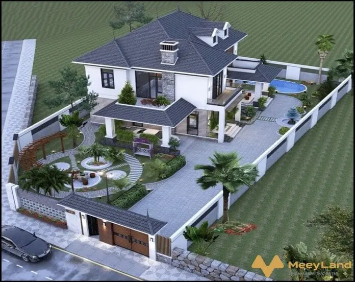 Nh&agrave; vườn 2 tầng ph&ugrave; hợp gia đ&igrave;nh nhiều thế hệ, d&agrave;nh nhiều đất cho s&acirc;n vườn - Mẫu 2 (Nguồn Internet)