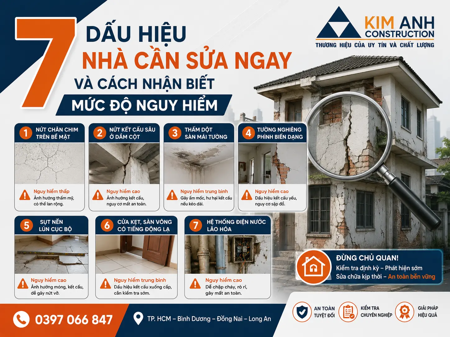 7 dấu hiệu nh&agrave; cần sửa ngay