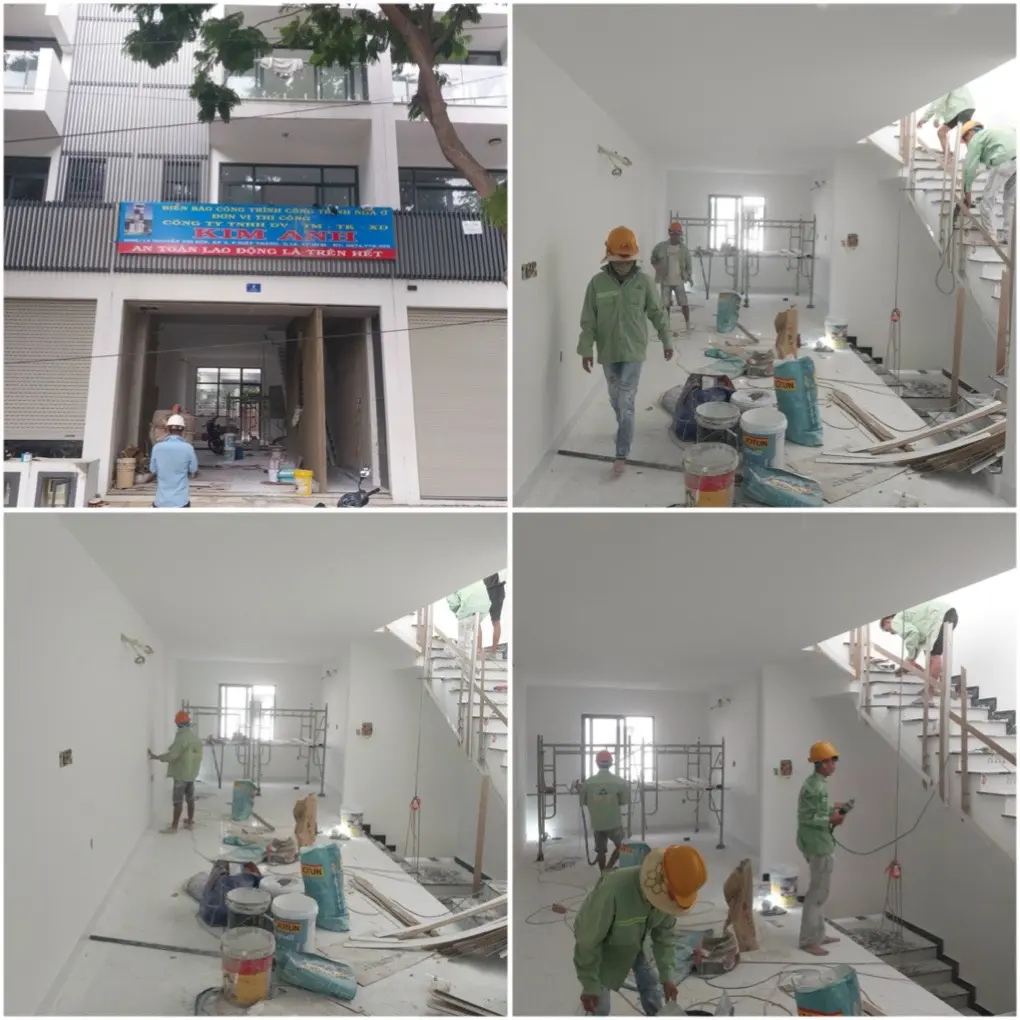 Kim Anh thi c&ocirc;ng phần ho&agrave;n thiện dự &aacute;n sửa chữa nh&agrave;