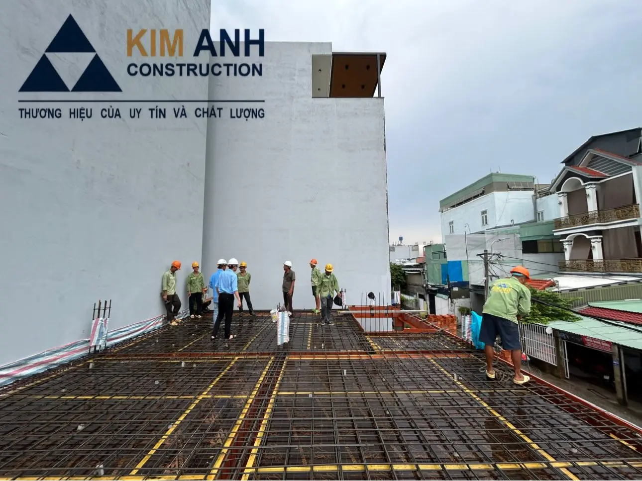 Xây Dựng Kim Anh - Đơn vị thi công phần thô minh bạch, kỹ sư bám sát 24/7