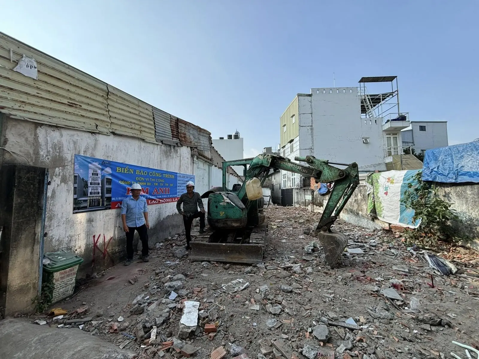 Giai đoạn dọn dẹp mặt bằng