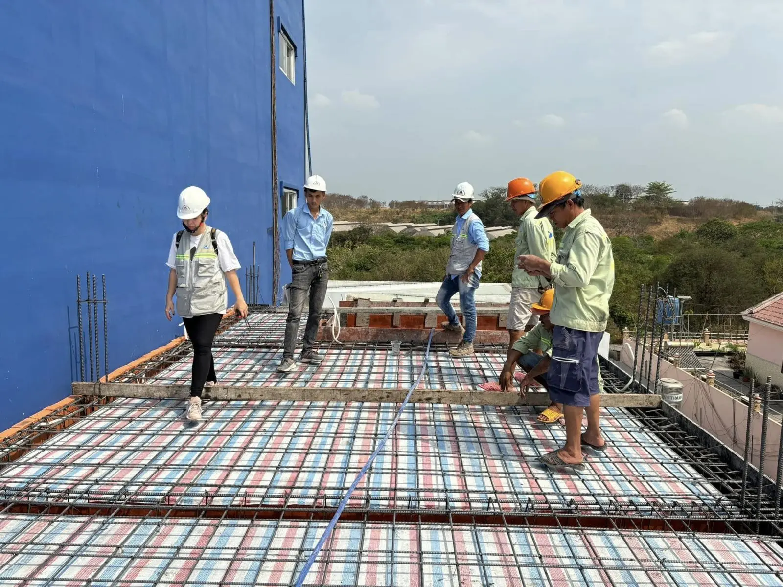 Xây Dựng Kim Anh tiến hành giai đoạn thi công sàn