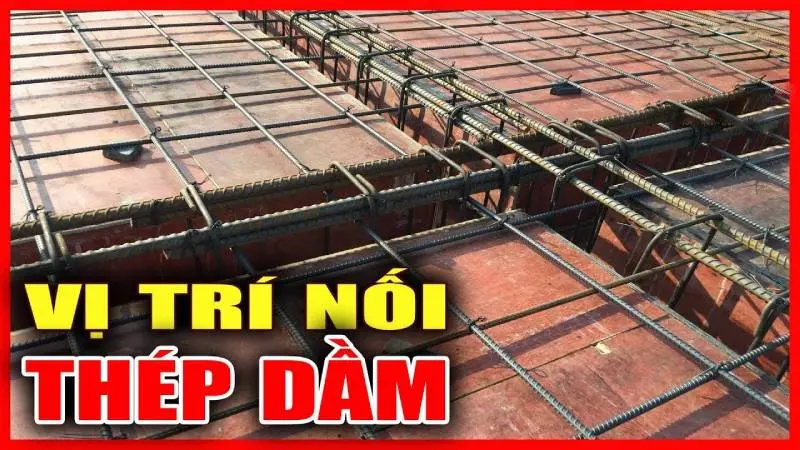 Vị tr&iacute; nối th&eacute;p dầm (Nối ở nhịp hay ở gối?)